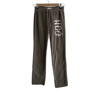 Vintage Y2K Hollister XS Olive Green Straight Leg Sweatpants Preppy Loungewear